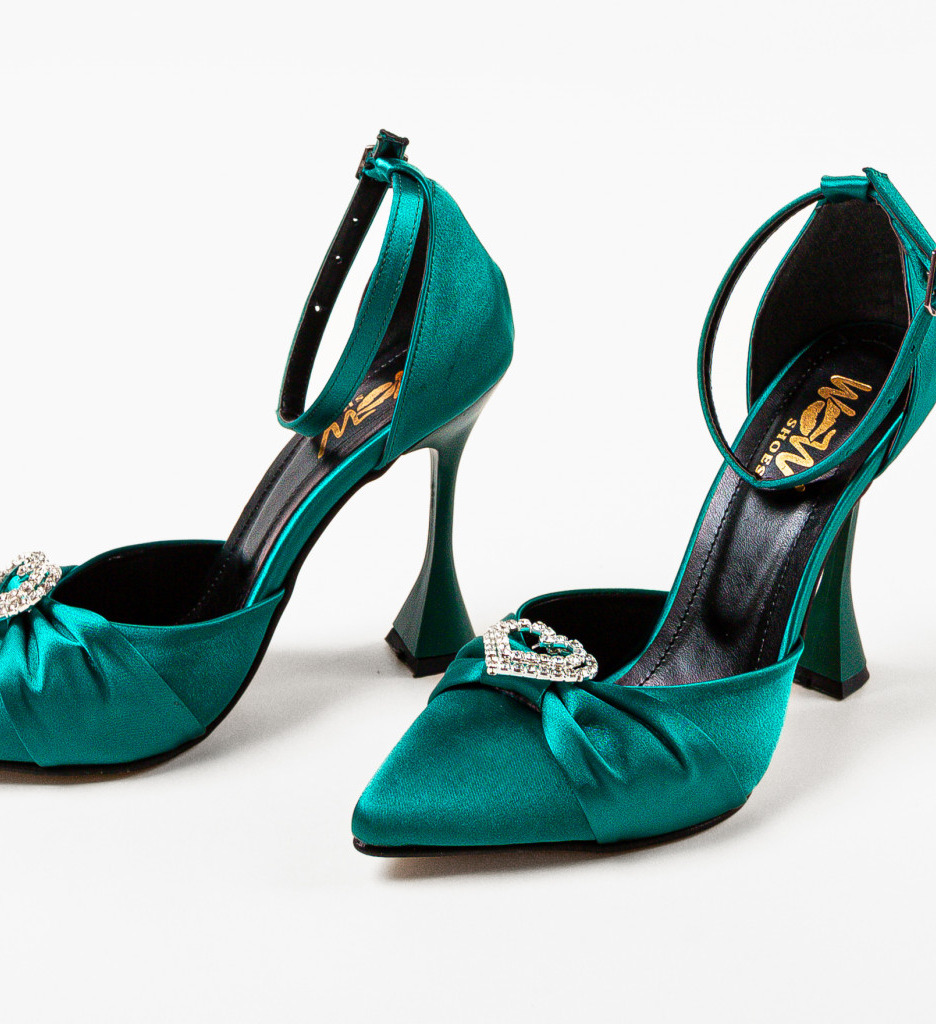 Pantofi Verzi cu Toc Gros | Stil și Confort - imagine 4