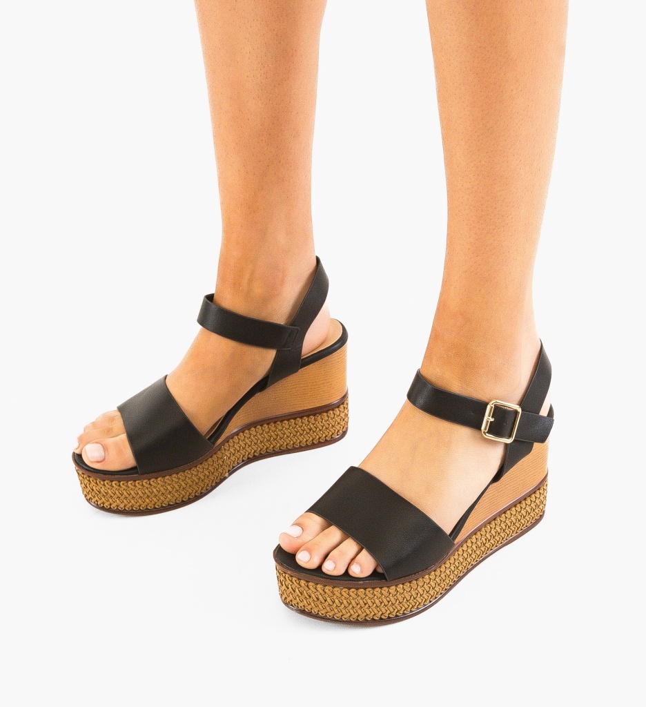 Sandale Fleur Negre - Eleganță și Confort - imagine 3