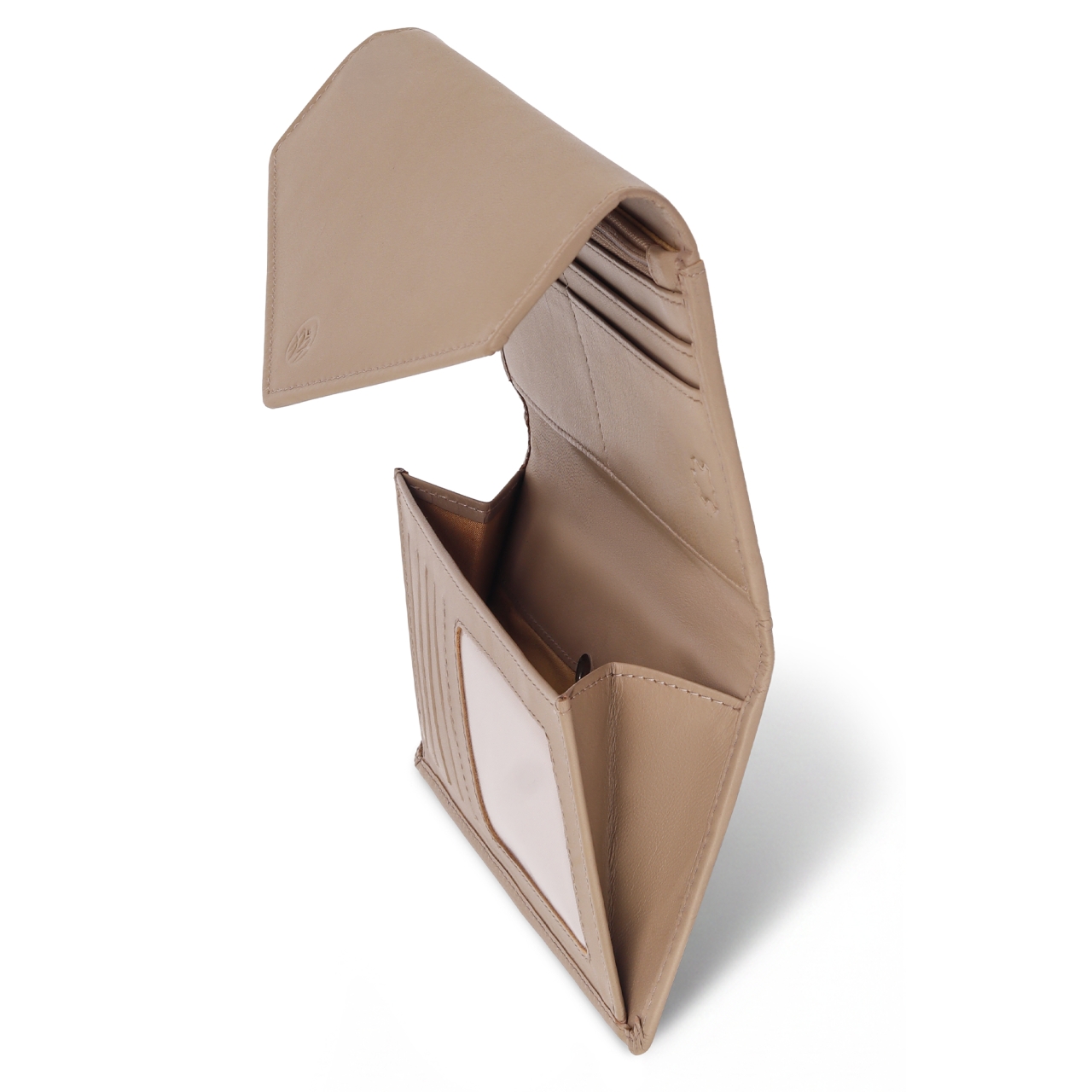 Portofel Marquise Zendaya PT1452 Piele Naturala Crem - imagine 3