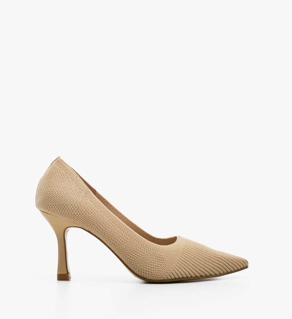 Pantofi cu Toc Verzar Bej - Eleganță Asigurată - imagine 6