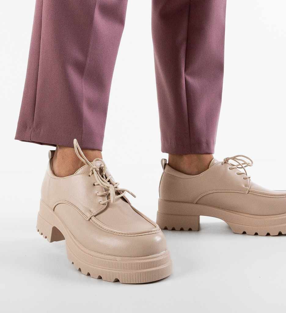 Pantofi Casual Welc Bej - Confort și Stil - imagine 2