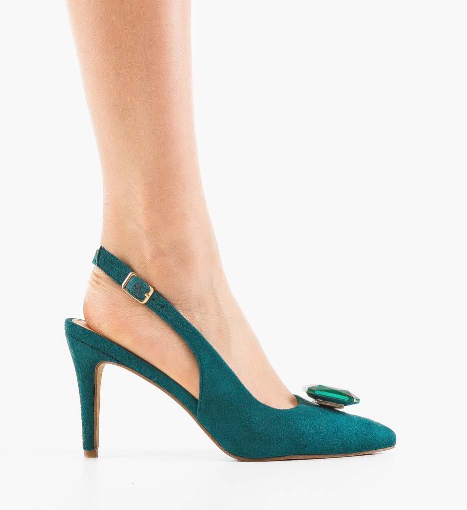 Pantofi Vyhag Verzi cu Toc - Eleganță Asigurată - imagine 6