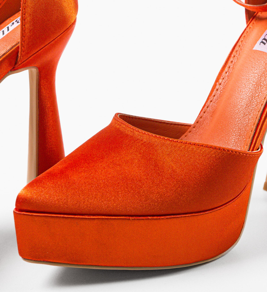 Pantofi Phoebe Portocalii - Eleganță și Stil - imagine 7
