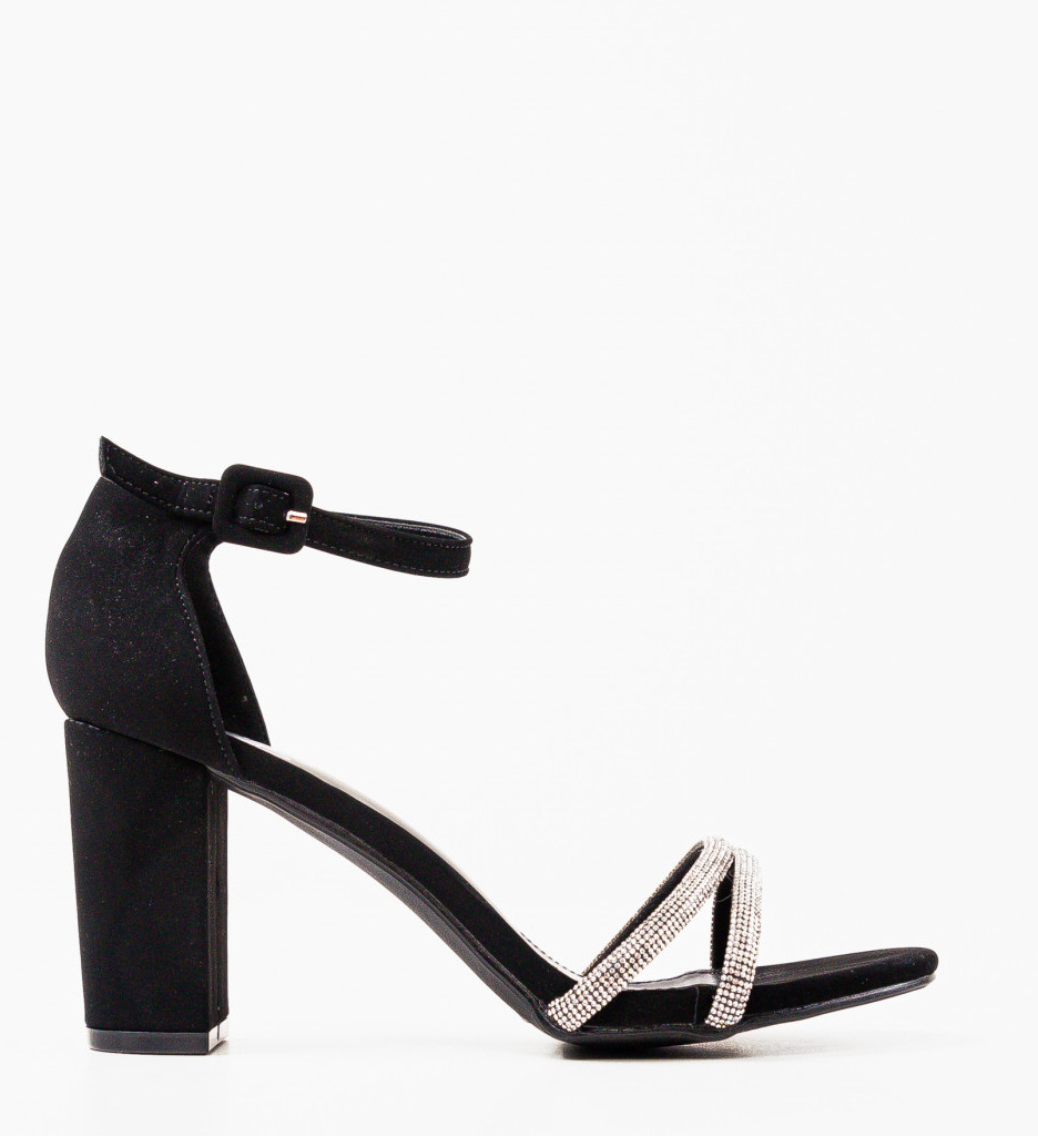 Sandale cu Toc Kiki Negre - Eleganță și Stil - imagine 4
