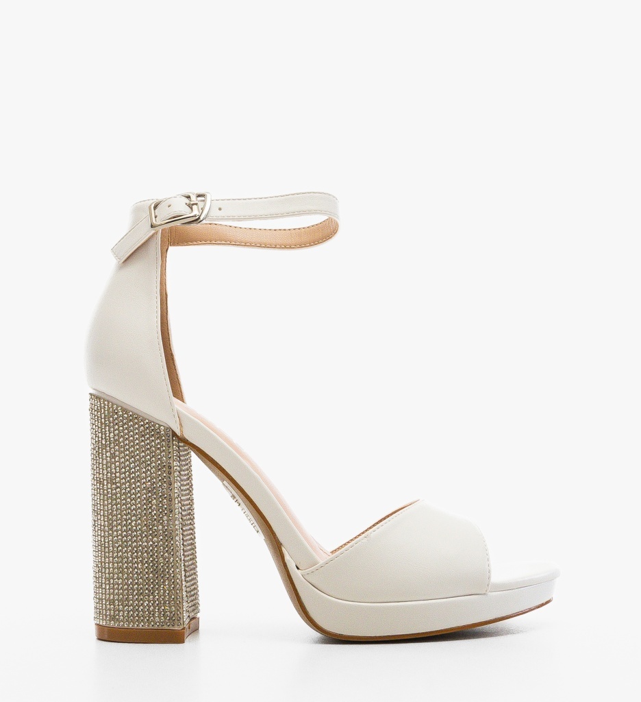 Sandale Dama Jazar Albe Elegante - imagine 4