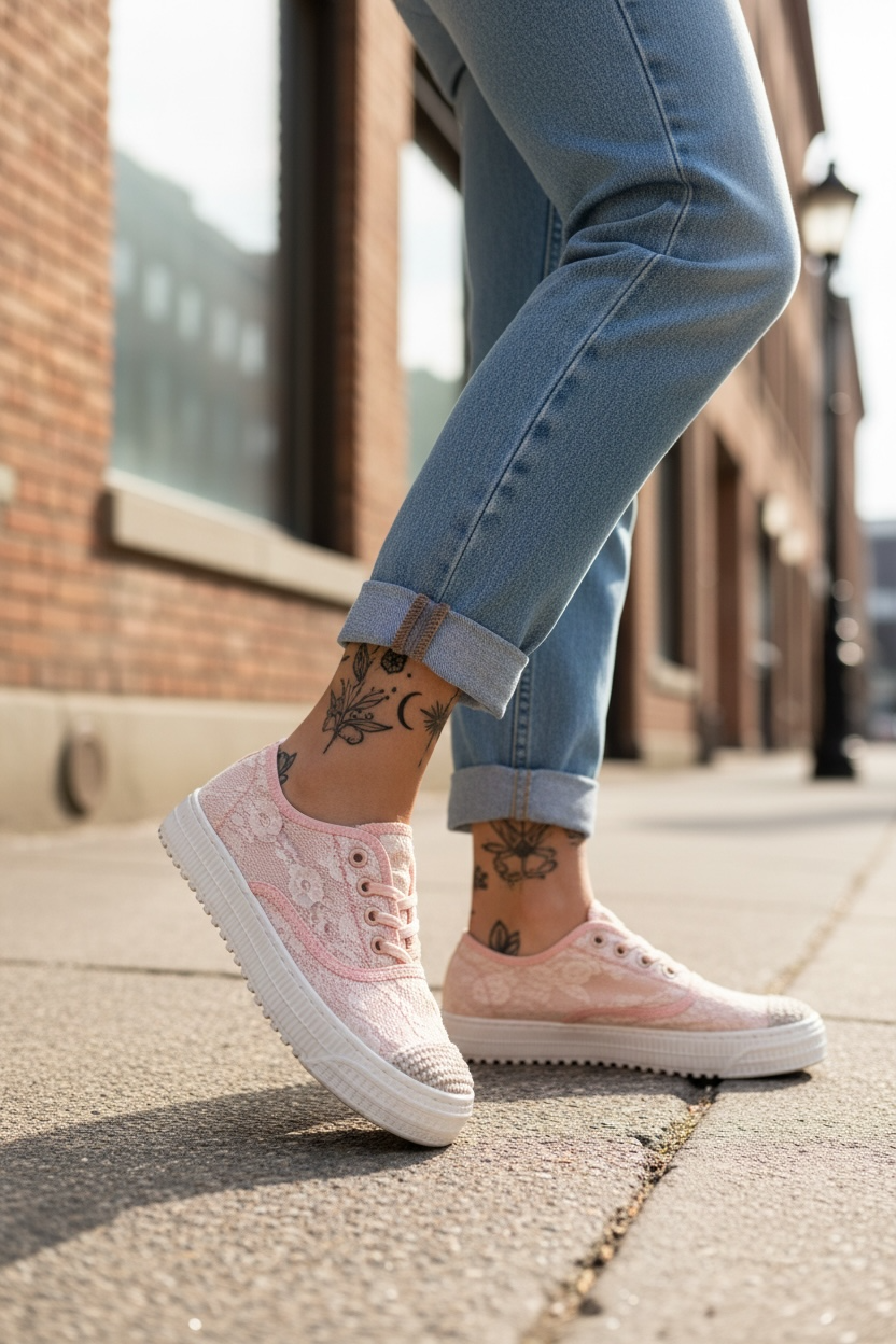 Espadrile dama casual roz Y601 T55-2