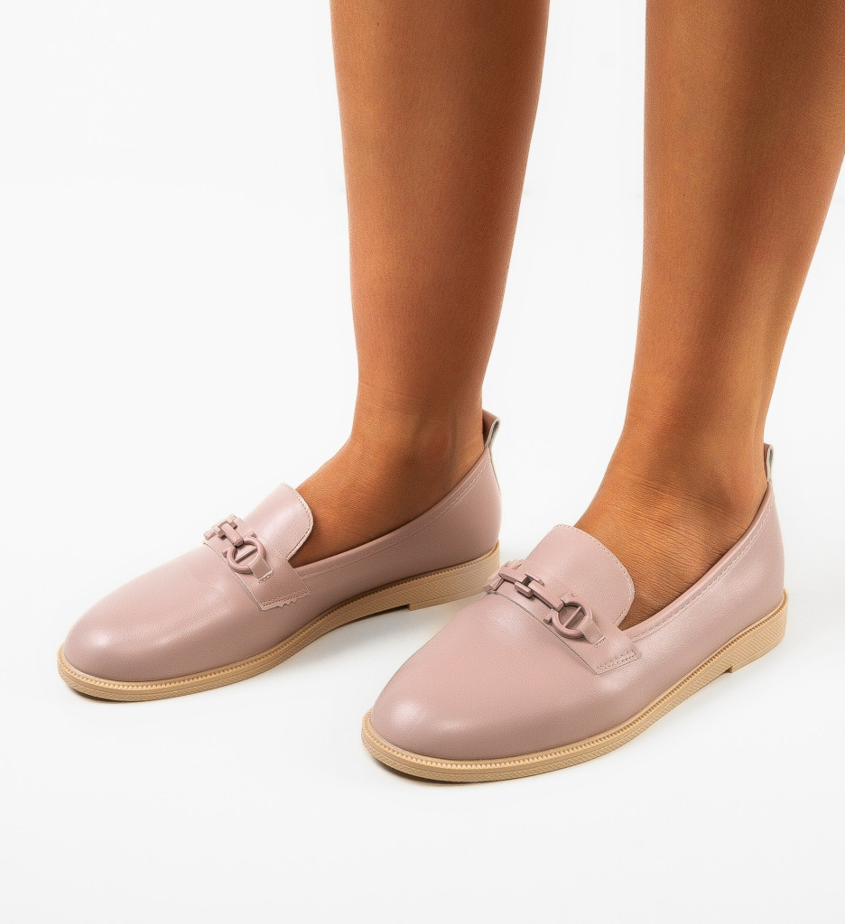 Pantofi Casual Dama Baja Nude - Confort și Stil - imagine 3