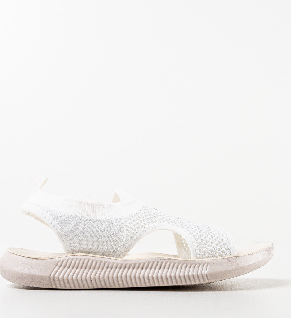 Sandale Dama Albe Elegante și Confortabile - imagine 4