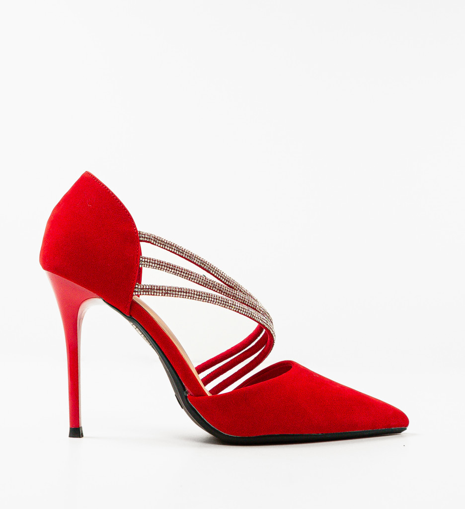 Pantofi Irmina Rosii - Eleganță la Fiecare Pas - imagine 2