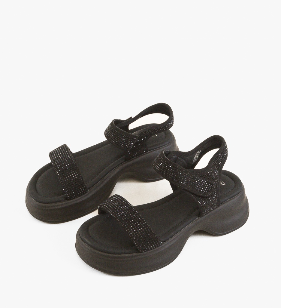 Sandale dama Ross Negre Elegante - imagine 4