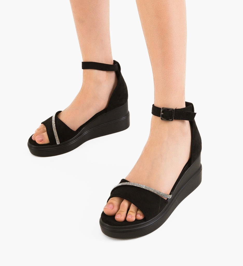 Sandale Dama Holt Negre | Eleganță și Confort - imagine 3