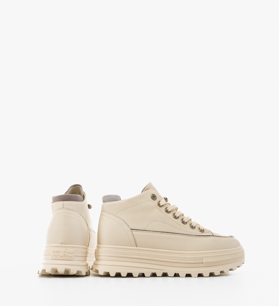 Sneakers Dama Milane Albi - Confort și Stil - imagine 4