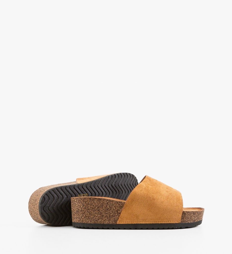 Sandale Papuci Tapan Camel - Eleganță Casual - imagine 4