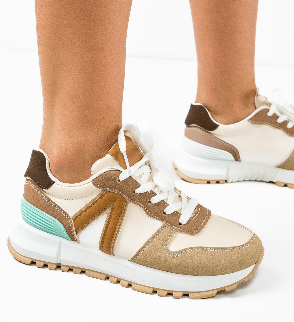 Sneakers Dama Khaki | Confort Urban Modern