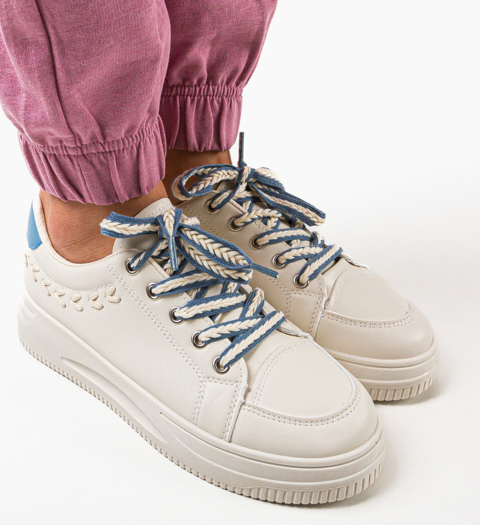 Sneakers Dama Miguel Bej 2 | Confort Zilnic - imagine 3