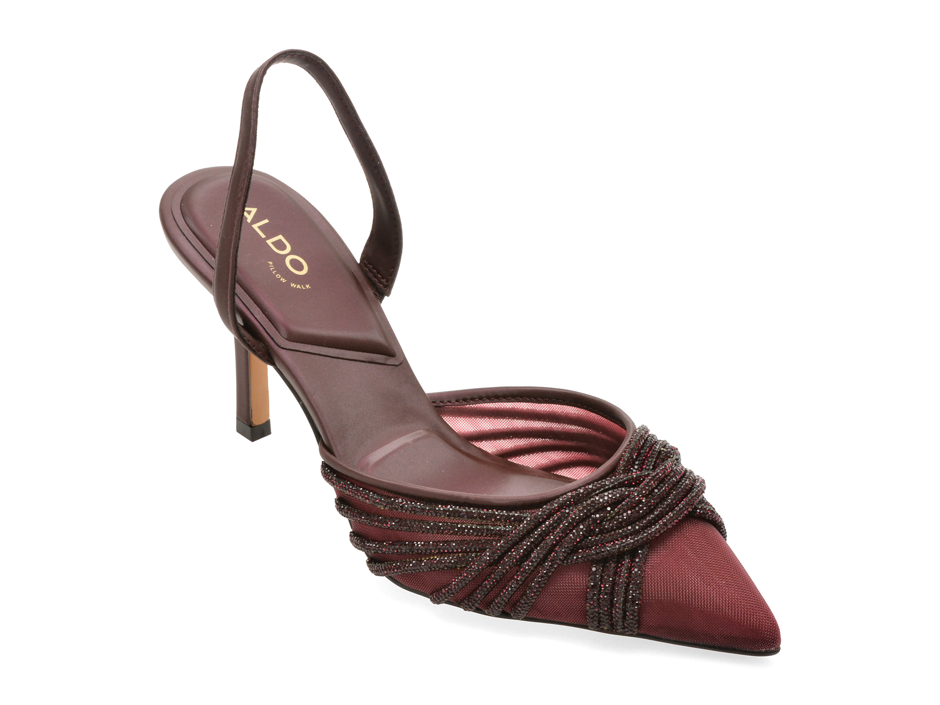 Pantofi Eleganți ALDO Visinii Textil