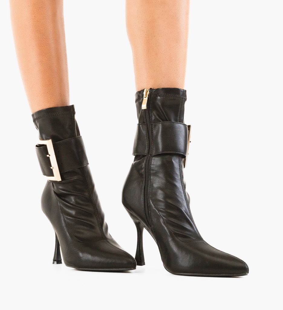 Botine Dama Uju Negre - Eleganță și Confort - imagine 2