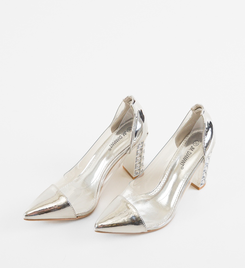 Pantofi Dama Lukas Argintii | Eleganță Maxima - imagine 5