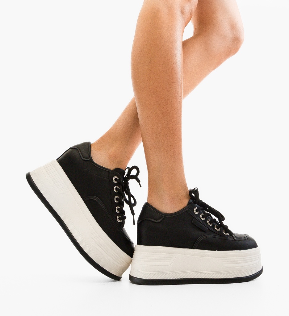 Sneakers Kalpi Negri Dama - Confort și Stil Urban - imagine 3