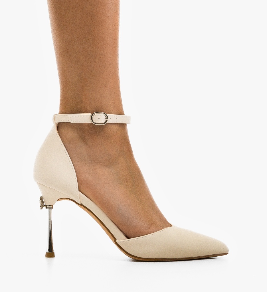 Pantofi Dama Bryan Bej Eleganți - imagine 2