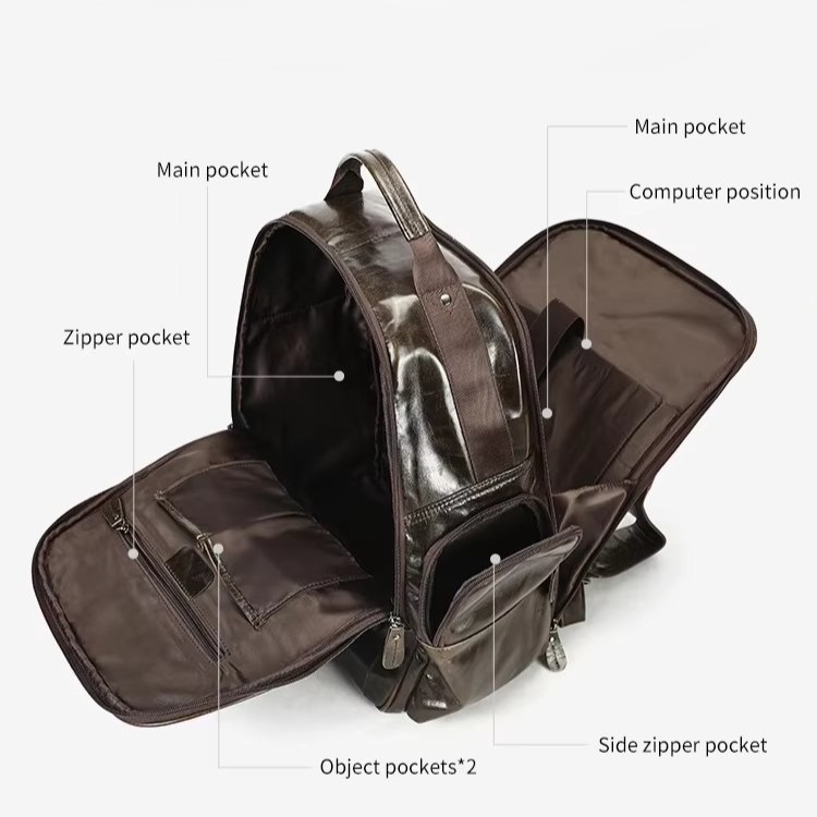 Rucsac Barbati Delis Emeric GT3325 Piele Naturala - imagine 6