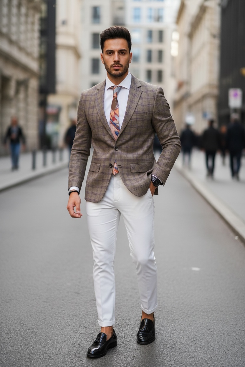 Sacou Barbati Slim Fit Eleganta Office - imagine 2