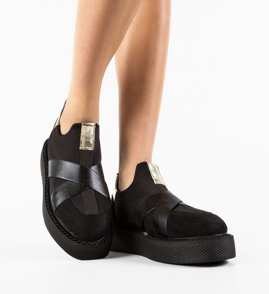 Pantofi Casual Buubu Negri - Confort și Stil - imagine 2