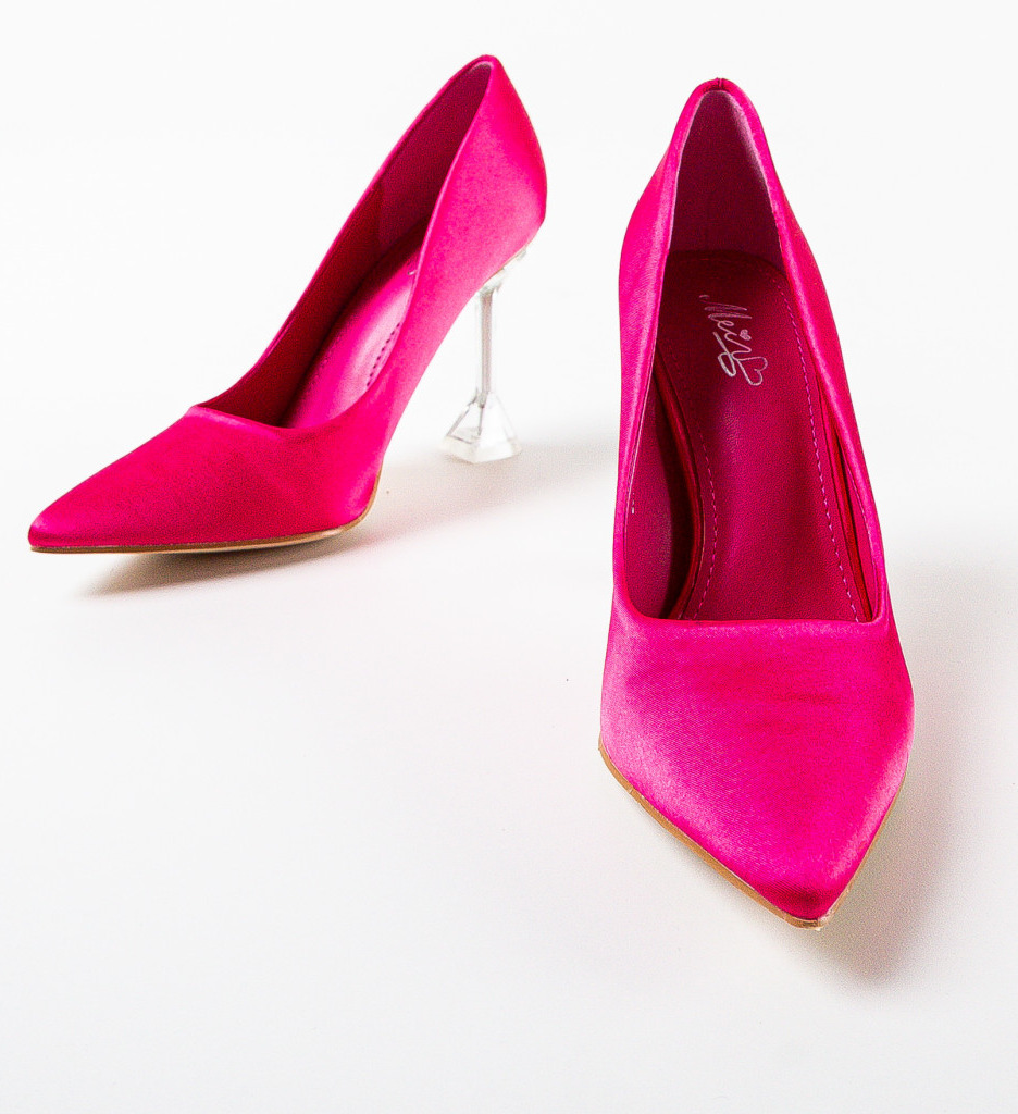 Pantofi Luso Fuchsia cu Toc Eleganți - imagine 5