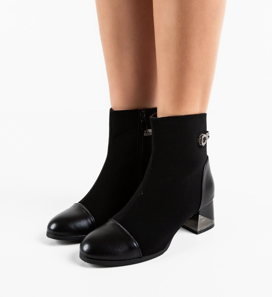 Botine Dama Riggs Negre | Stil și Confort - imagine 3