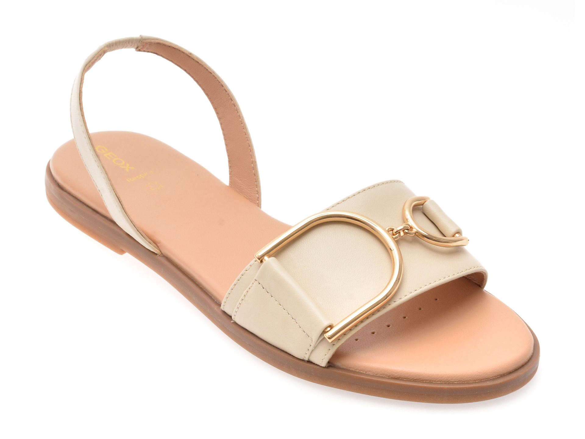 Sandale GEOX bej din piele - Confort și eleganță