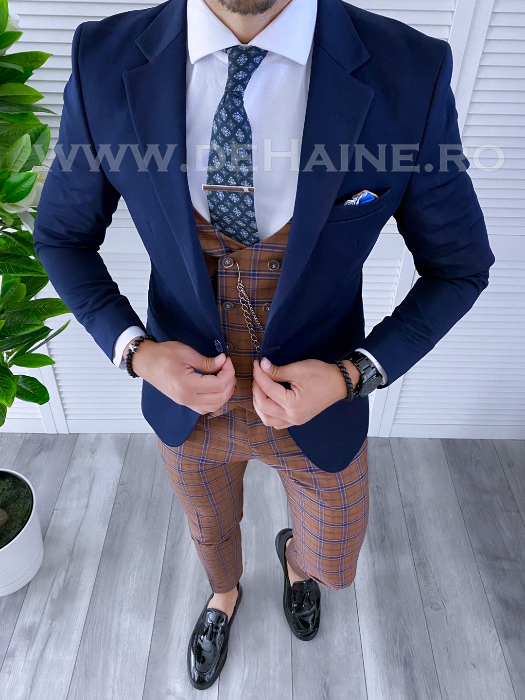 Tinuta Smart Casual Barbati 4 Piese Slim Fit