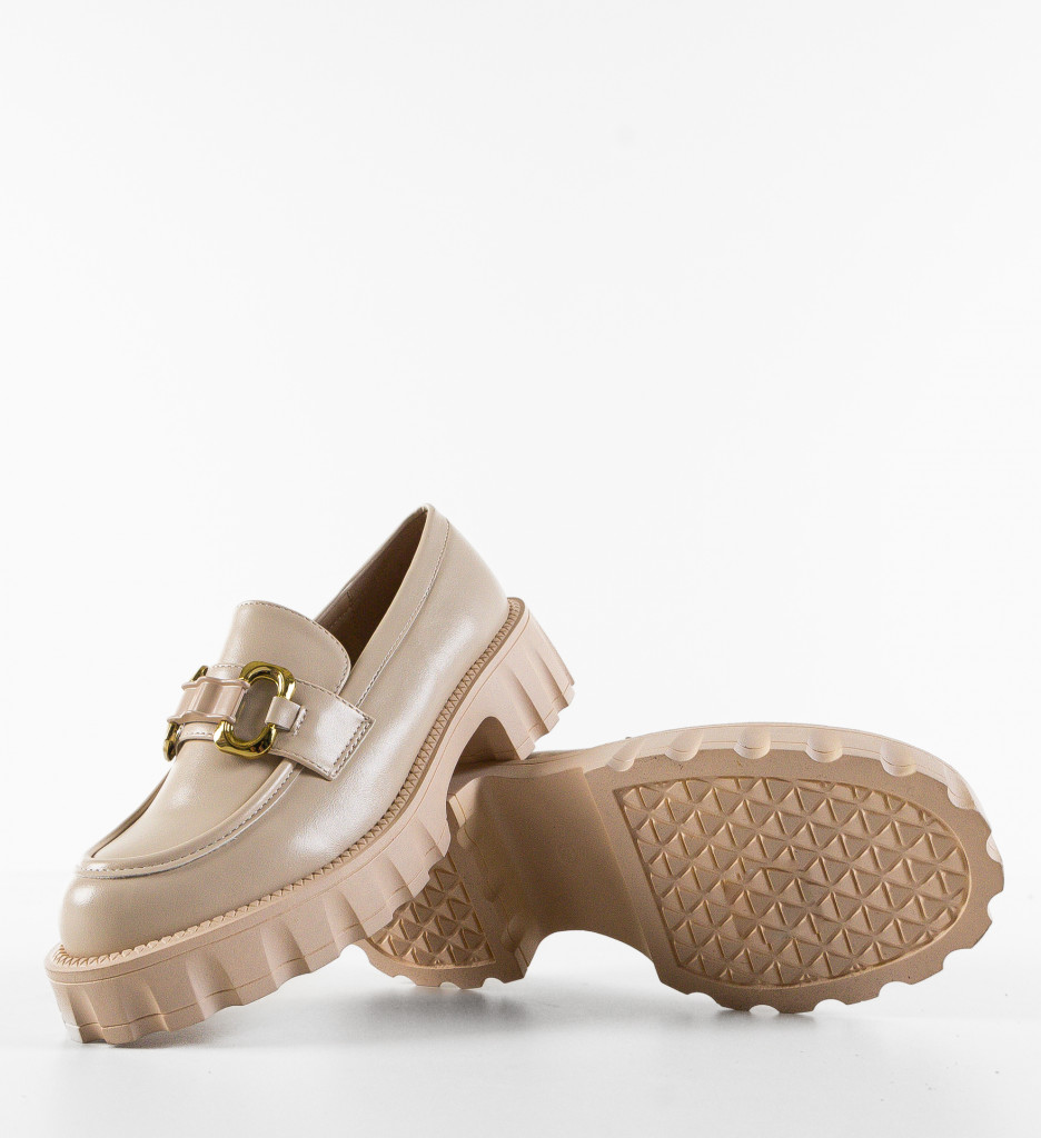 Pantofi Casual Gully Bej - Confort și Stil - imagine 12