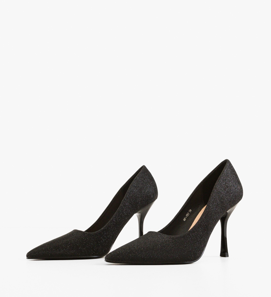 Pantofi Stiletto Moham Negri - Eleganță și Stil - imagine 4