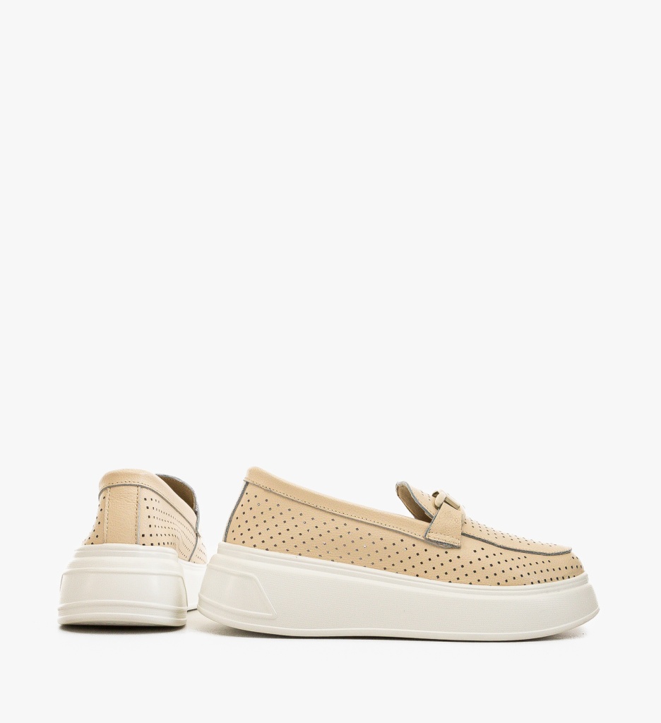 Pantofi Casual Lezzer Bej – Confort și Stil - imagine 6
