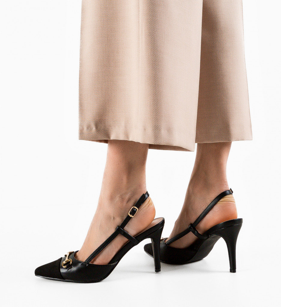 Pantofi Dama Negri cu Toc - Eleganți și Moderni - imagine 3