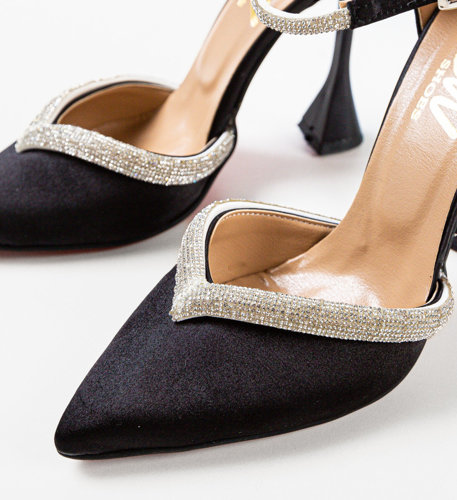 Pantofi Meko Negri cu Toc - Eleganță Maximă - imagine 8