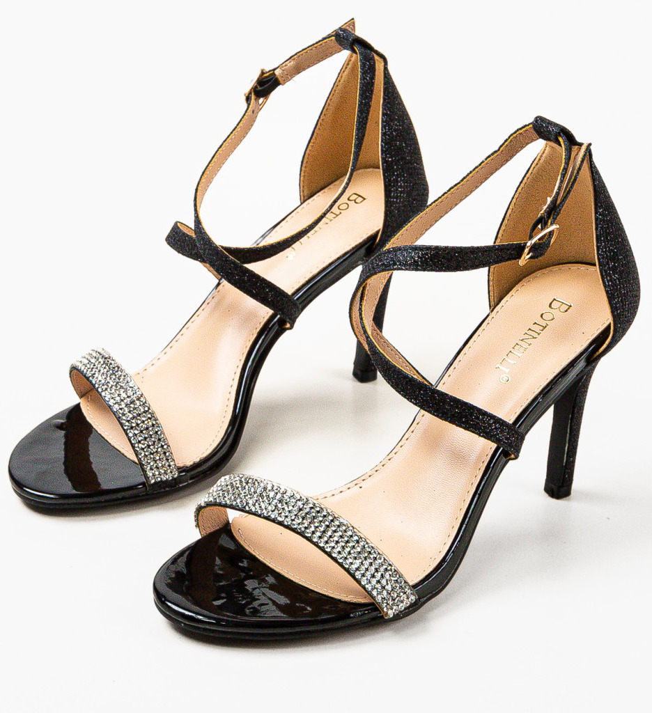 Sandale cu toc Ekib Negre - Eleganță și Stil - imagine 5