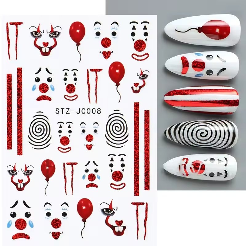 Abtibilduri Unghii Marquise Clown | Nail Art Rapid