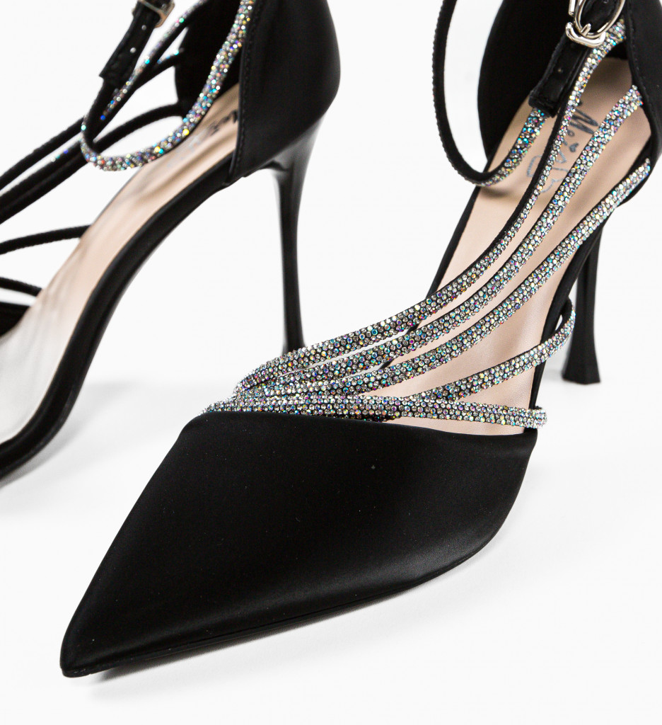 Pantofi Metztli Negri | Eleganță și Stil - imagine 9