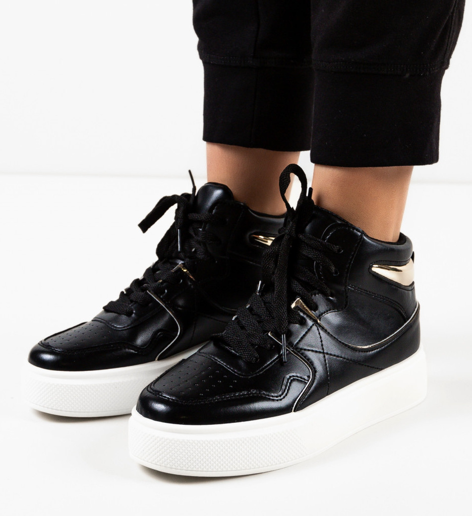 Adidasi Dama Kane Negri - Confort Maxim - imagine 2