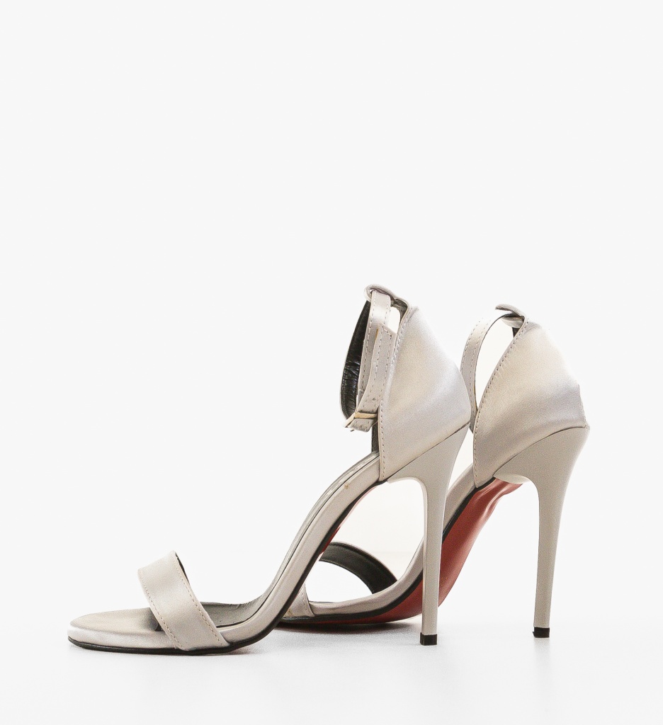 Sandale Toc Pihana Gri | Eleganță Asigurată - imagine 4