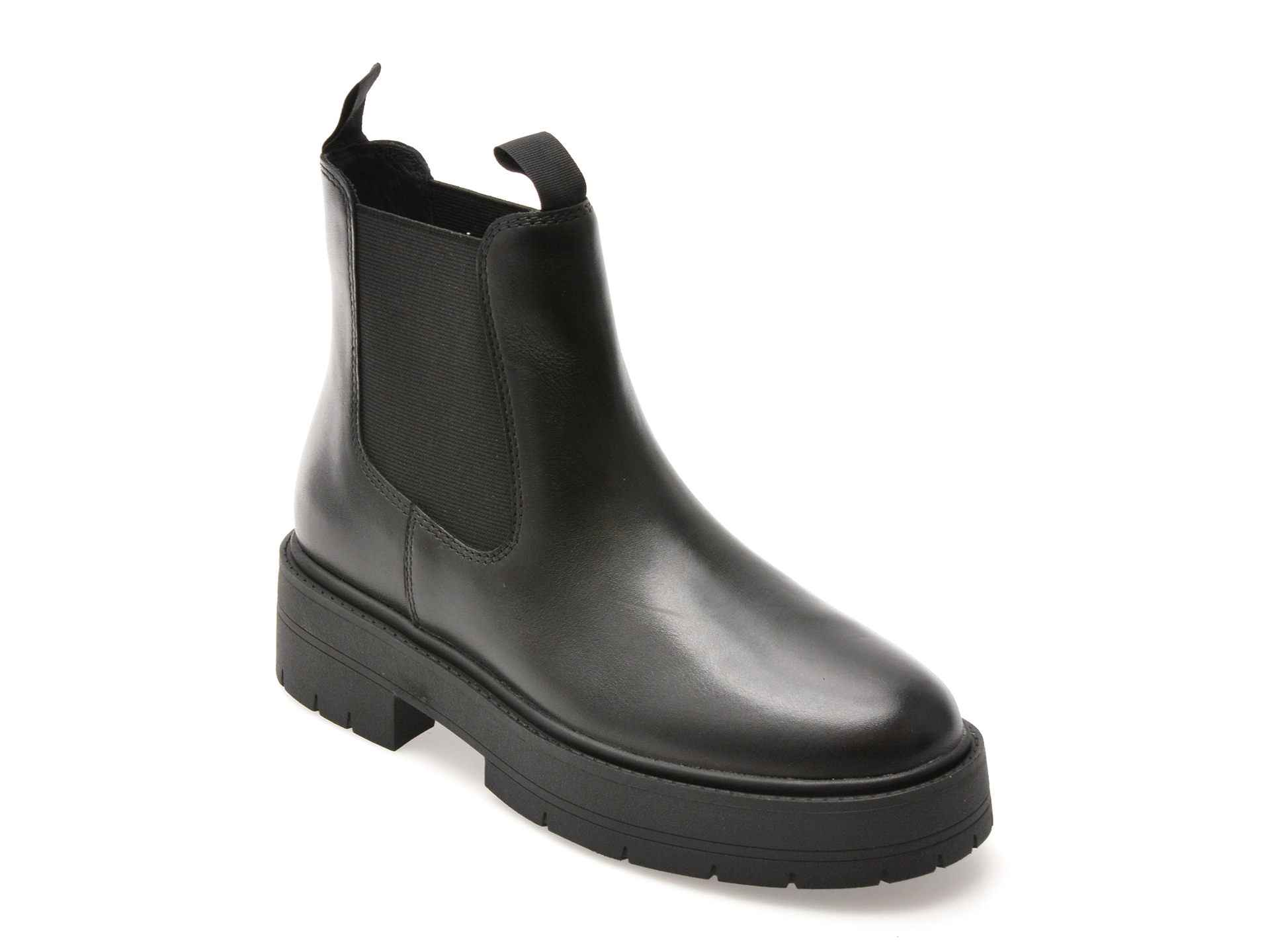 Geox Ghete Negre Piele Respirabilă