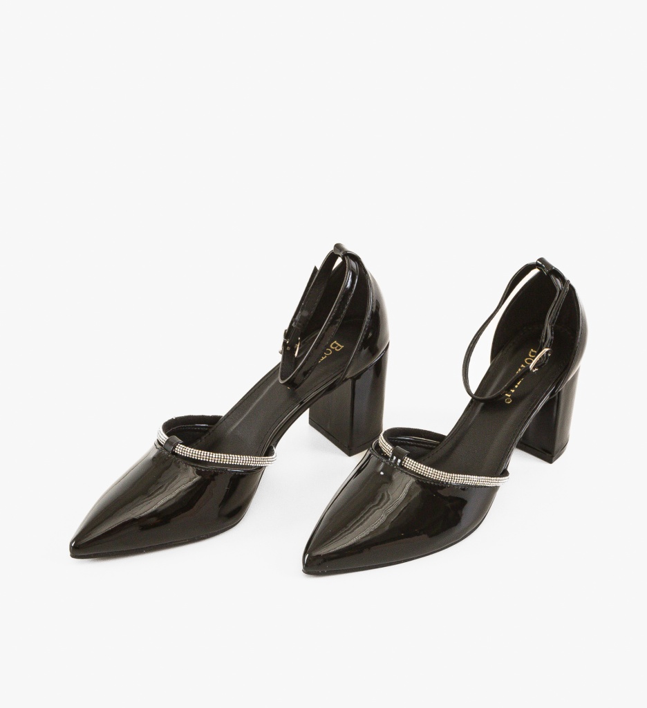 Pantofi Dama Lynes Negri - Eleganță și Stil - imagine 5