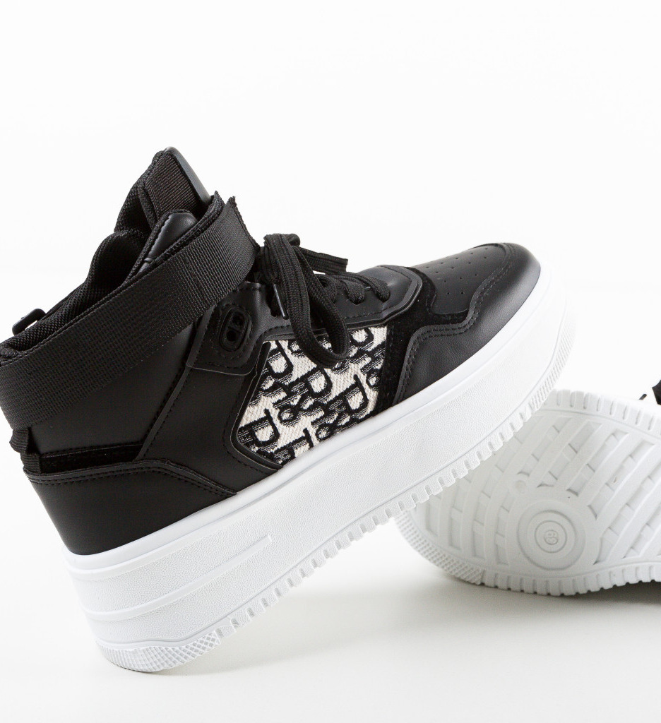 Pantofi Sport Boyer Negri | Confort Urban - imagine 5