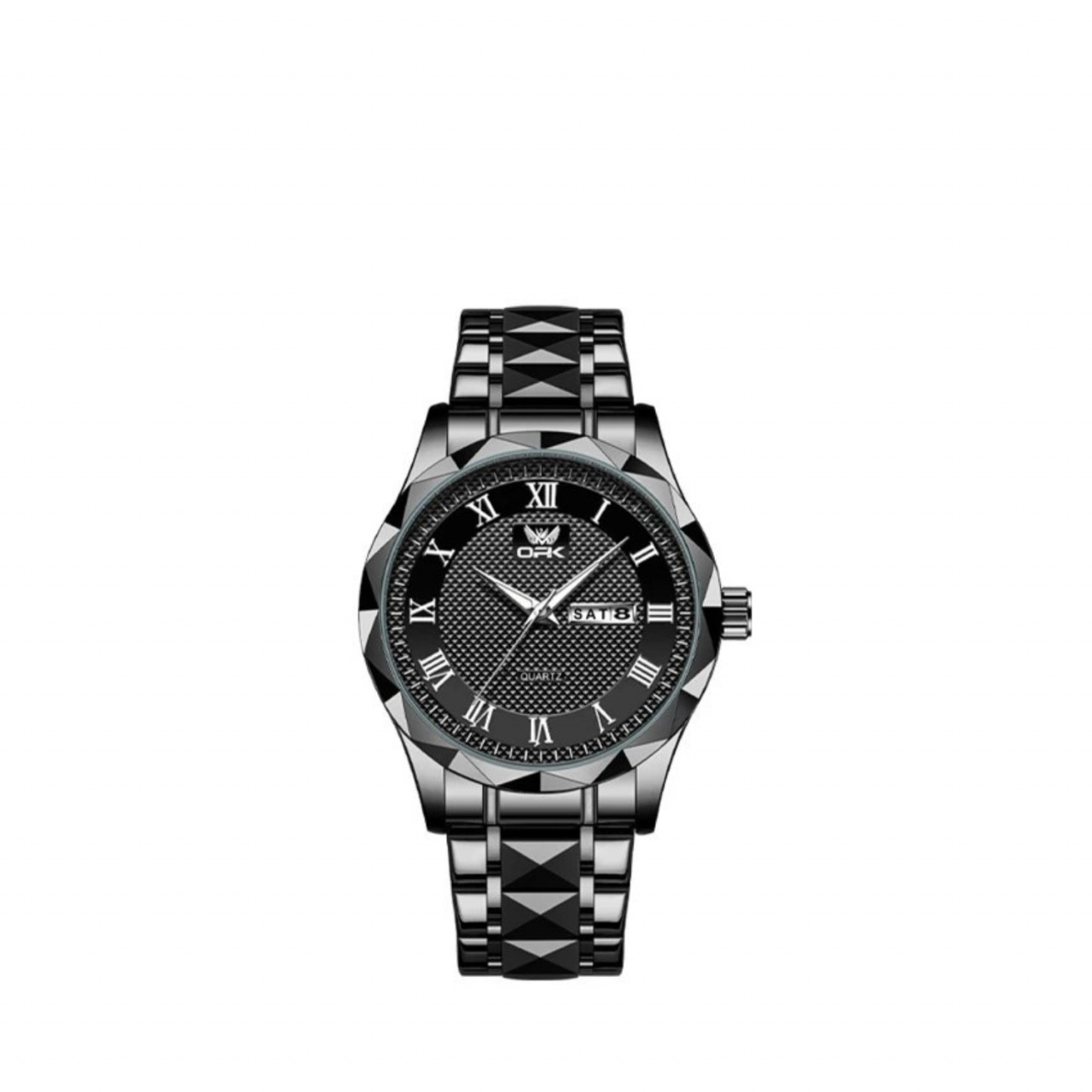 Ceas bărbați OPK CS1593 oțel inoxidabil, cadran negru, 41 mm