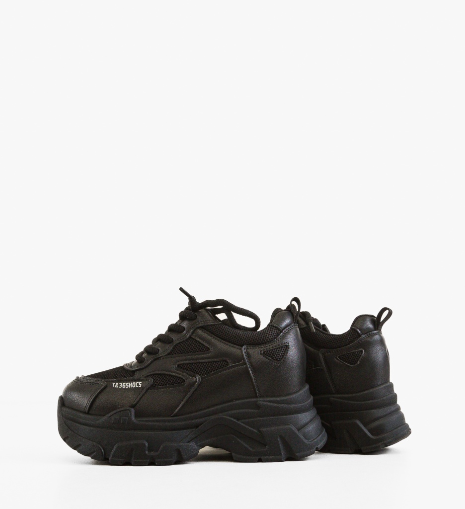 Sneakers Drims Negri - Confort și Stil Urban - imagine 4