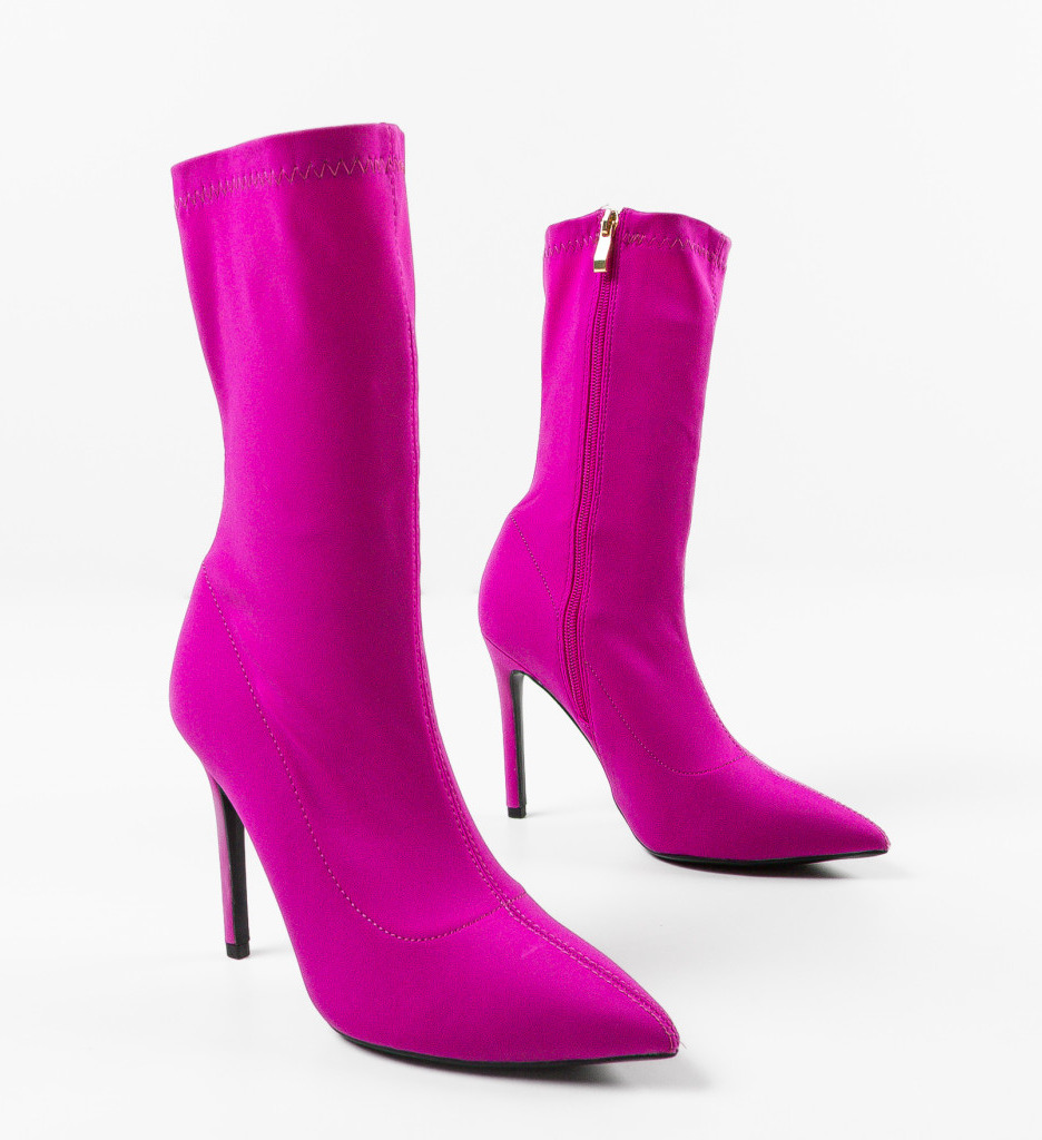 Botine Hugo Fuchsia | Stil Vibrant - imagine 7