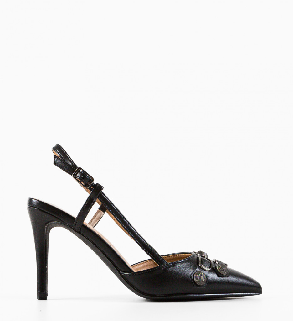 Pantofi Angu Negri | Toc Eleganți și Confortabili - imagine 5