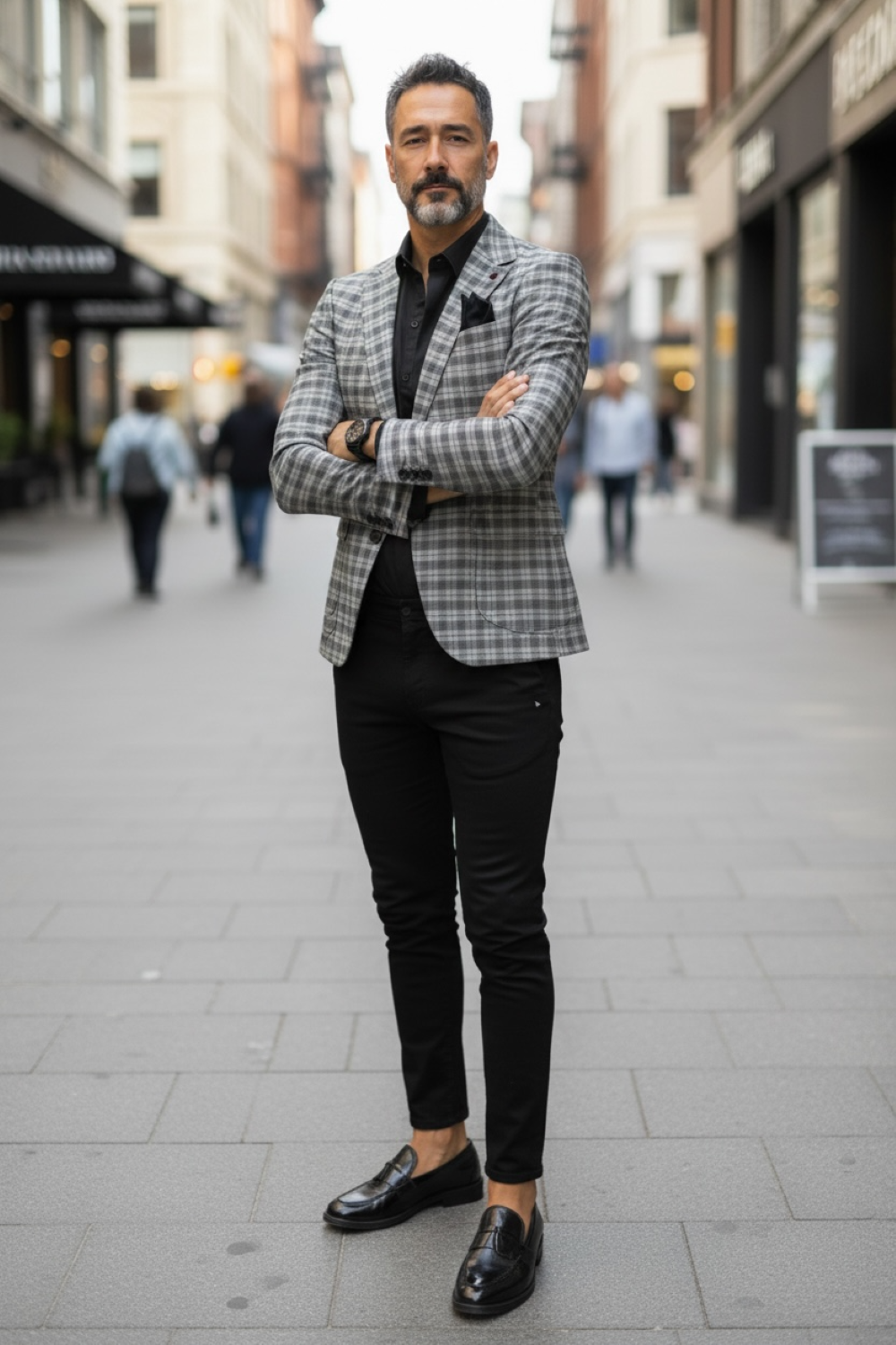 Sacou Barbati Carouri Slim Fit Elegant - imagine 2