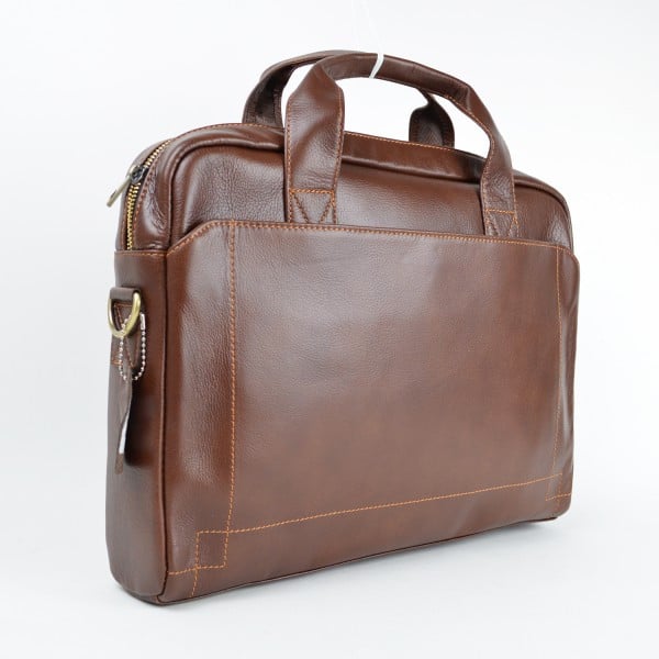 Servieta Piele Darius GT1315 Laptop Maro - imagine 2